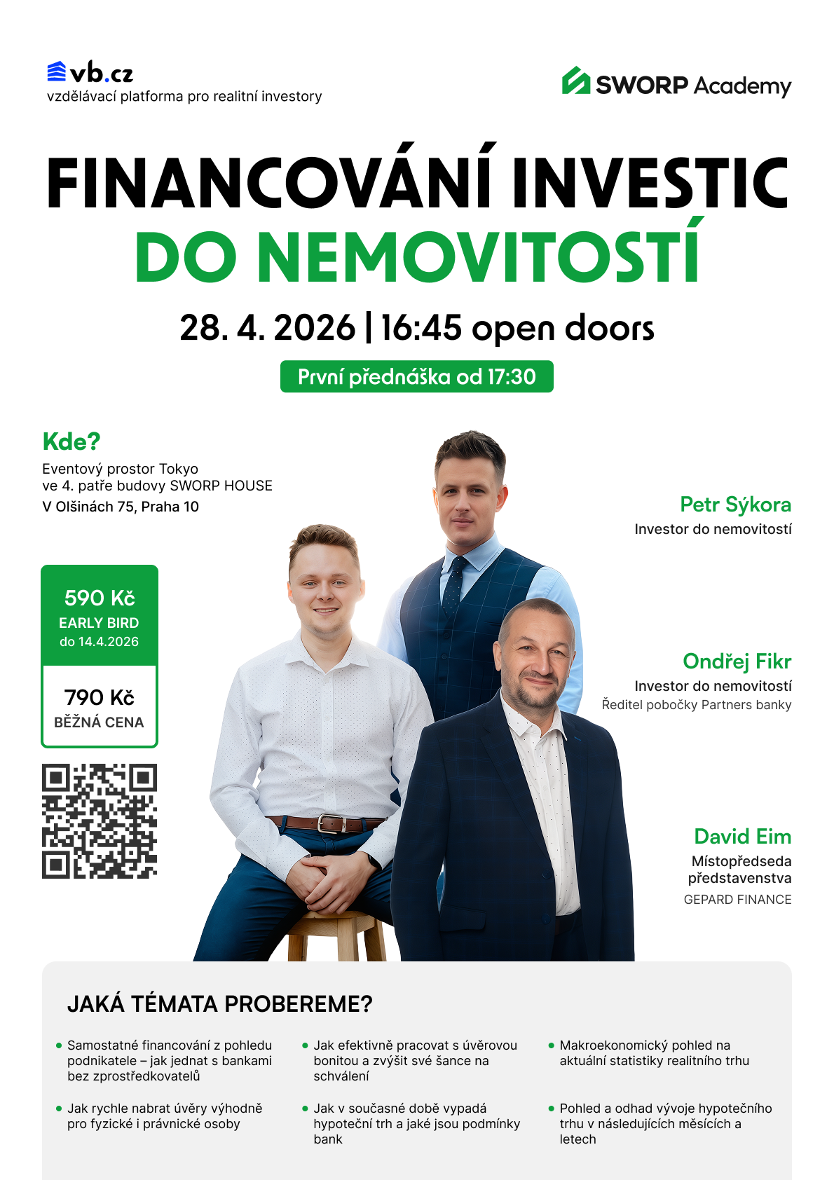 Plakát akce Daně jako nástroj investora