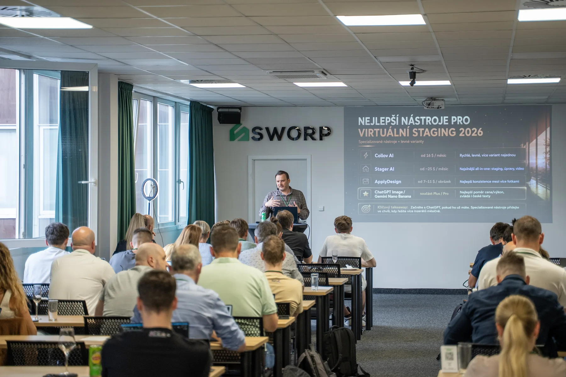 Ukázka AI nástrojů na akci SWORP Academy