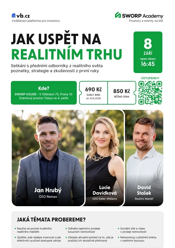 Plakát akce Jak uspět na realitním trhu.